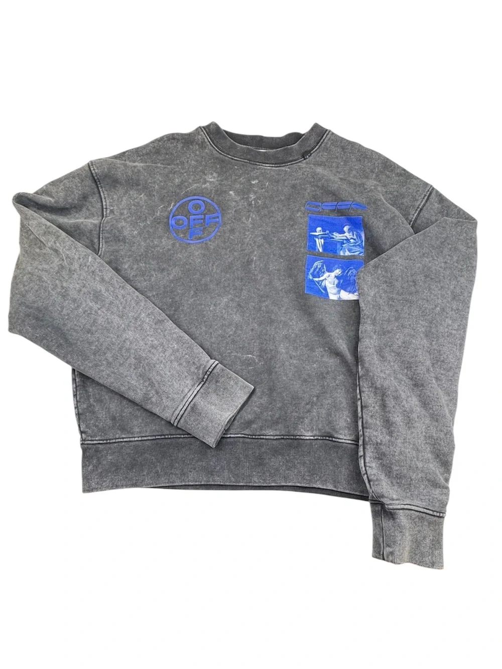 Off-White | Shirts | Offwhite Sweatshirt Men Small Grey Cotton
